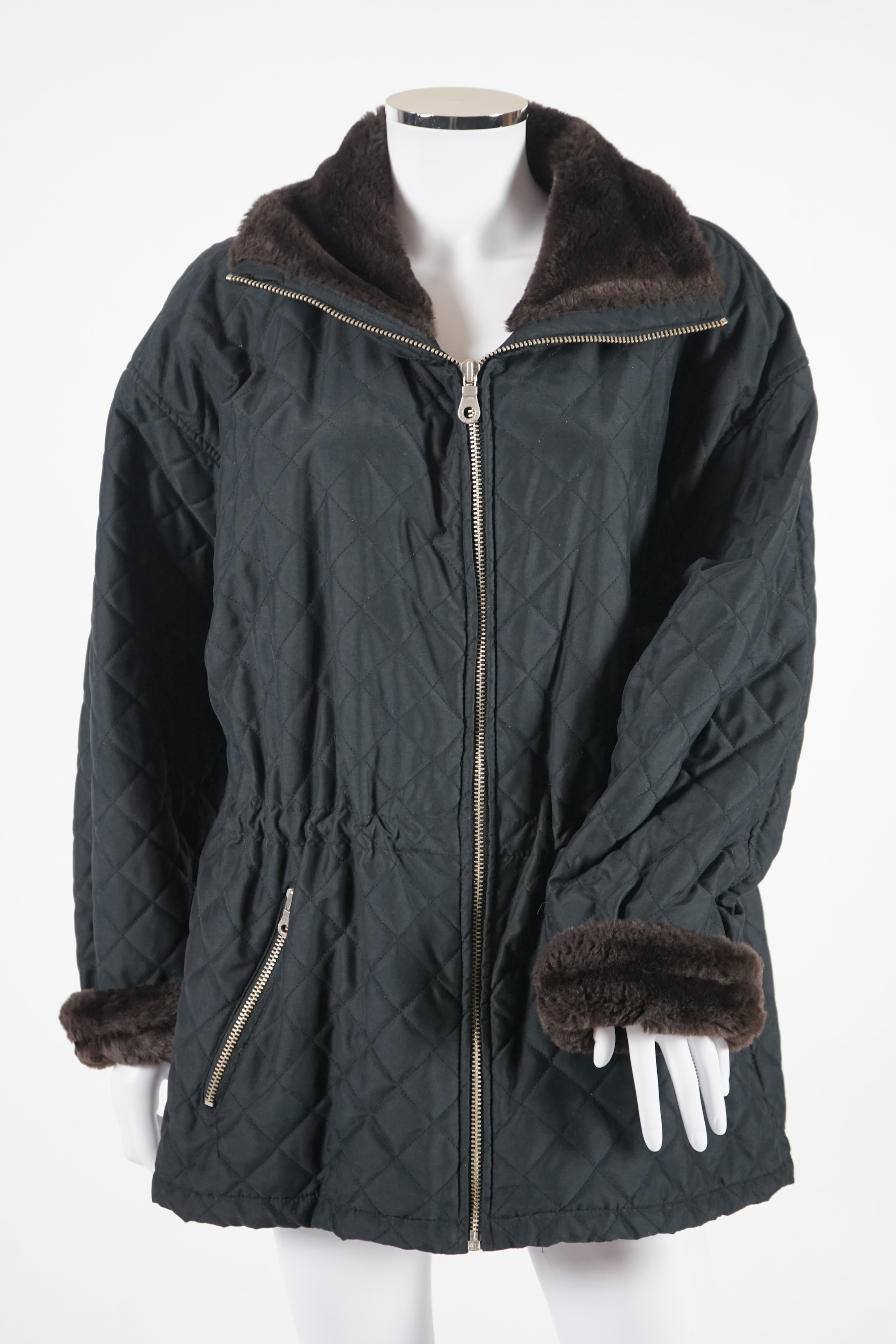 Five unisex and lady's coats including Tommy Hilfiger, Large - X Large. Proceeds to Happy Paws Puppy Rescue